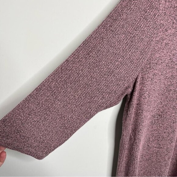 Lane Bryant Womens Size 22/24 Pink Space Dye Top Lace Up High Low Knit Stretch - Picture 4 of 7